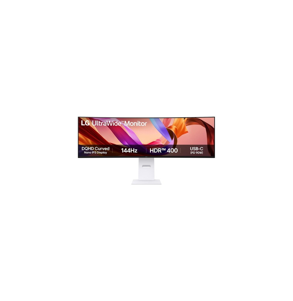 LG 49U950A-W Monitor PC 124,5 cm (49") 5120 x 1440 Pixel Dual QHD LED Nero, Bianco