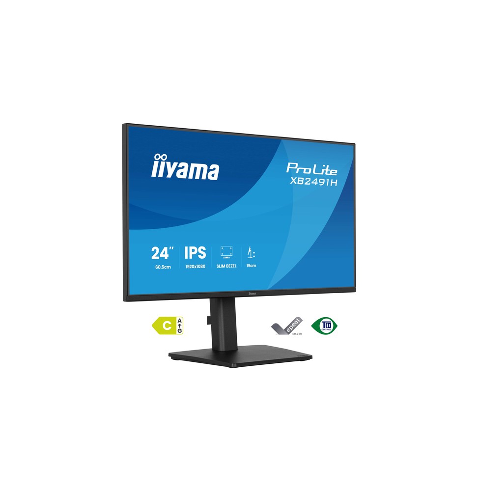 iiyama ProLite XB2491H-B1 Monitor PC 60,5 cm (23.8") 1920 x 1080 Pixel Full HD LCD Nero