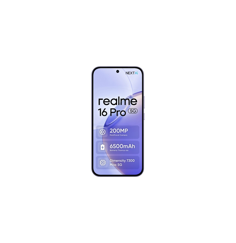 631011008564 realme 16 Pro 17,3 cm (6.8") Doppia SIM 5G 8 GB 512 GB 6500 mAh Viola