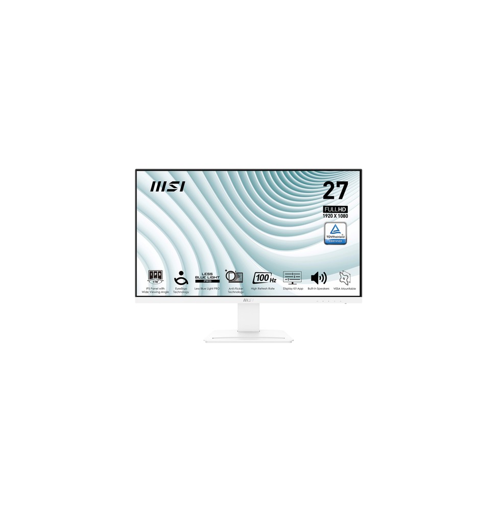 9S6-3PB4CH-219 MSI Pro MP273AWDE Monitor PC 68,6 cm (27") 1920 x 1080 Pixel Full HD LCD Bianco
