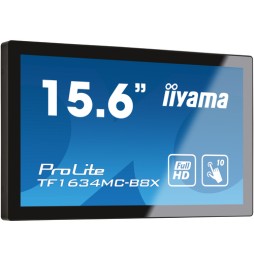 iiyama ProLite TF1634MC-B8X Monitor PC 39,6 cm (15.6") 1920 x 1080 Pixel Full HD LED Touch screen Mu