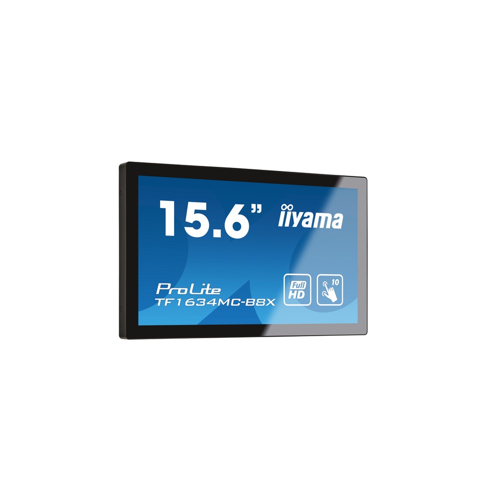 iiyama ProLite TF1634MC-B8X Monitor PC 39,6 cm (15.6") 1920 x 1080 Pixel Full HD LED Touch screen Mu