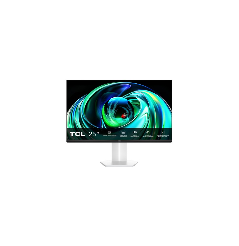 TCL 25G54 Monitor PC 63,5 cm (25") 1920 x 1080 Pixel Full HD QLED Bianco