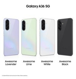 SM-A366BZKBEUE Samsung Galaxy A36 17 cm (6.7") Doppia SIM Android 15 5G USB tipo-C 6 GB 128 GB 5000