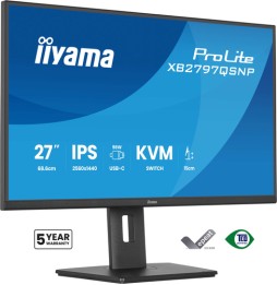 iiyama ProLite XB2797QSNP-B1 Monitor PC 68,6 cm (27") 2560 x 1440 Pixel Quad HD LED Nero
