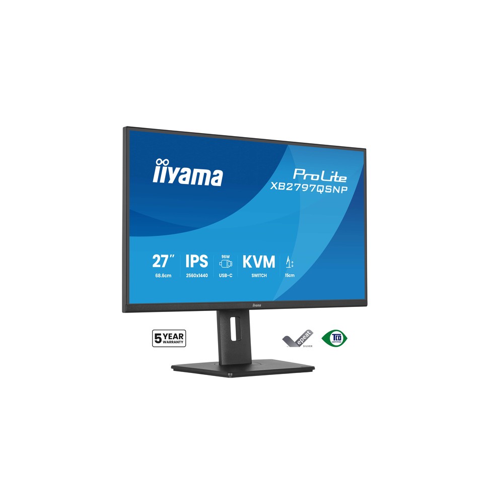 iiyama ProLite XB2797QSNP-B1 Monitor PC 68,6 cm (27") 2560 x 1440 Pixel Quad HD LED Nero