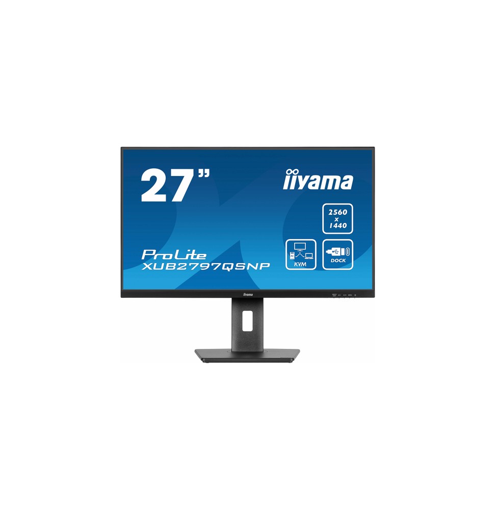 iiyama ProLite XUB2797QSNP-B1 Monitor PC 68,6 cm (27") 2560 x 1440 Pixel Wide Quad HD LED Nero