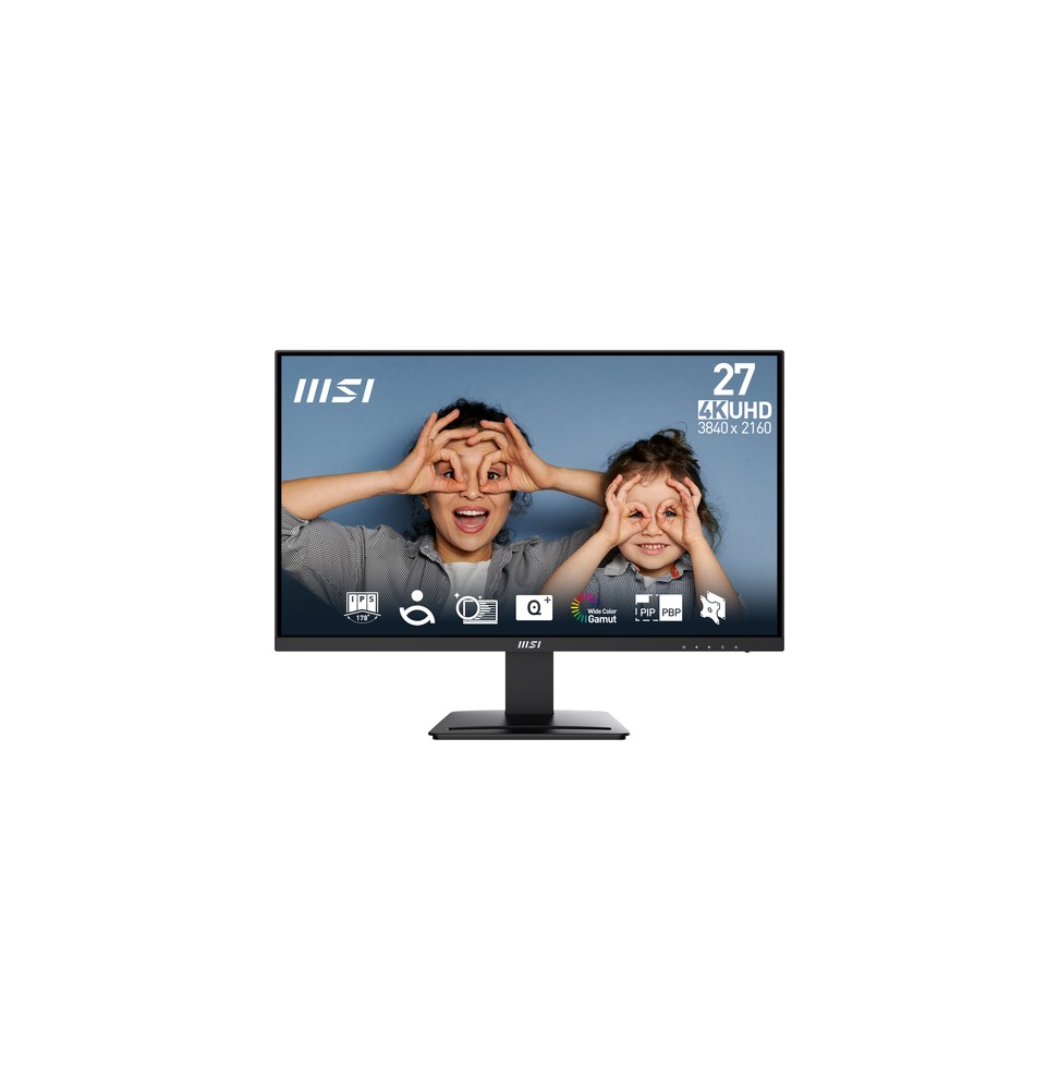 9S6-3PB4CH-209 MSI Pro MP273UDE Monitor PC 68,6 cm (27") 3840 x 2160 Pixel 4K Ultra HD Nero