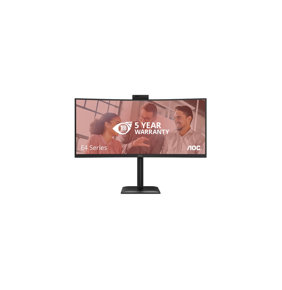 AOC E4 CU34E4CW Monitor PC 86,4 cm (34") 3440 x 1440 Pixel UltraWide Quad HD LED Nero
