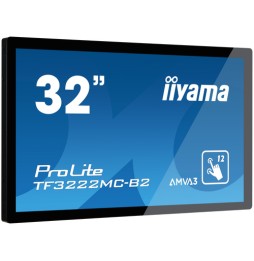 iiyama TF3222MC-B2 visualizzatore di messaggi 80 cm (31.5") LED 425 cd/m² Full HD Nero Touch screen