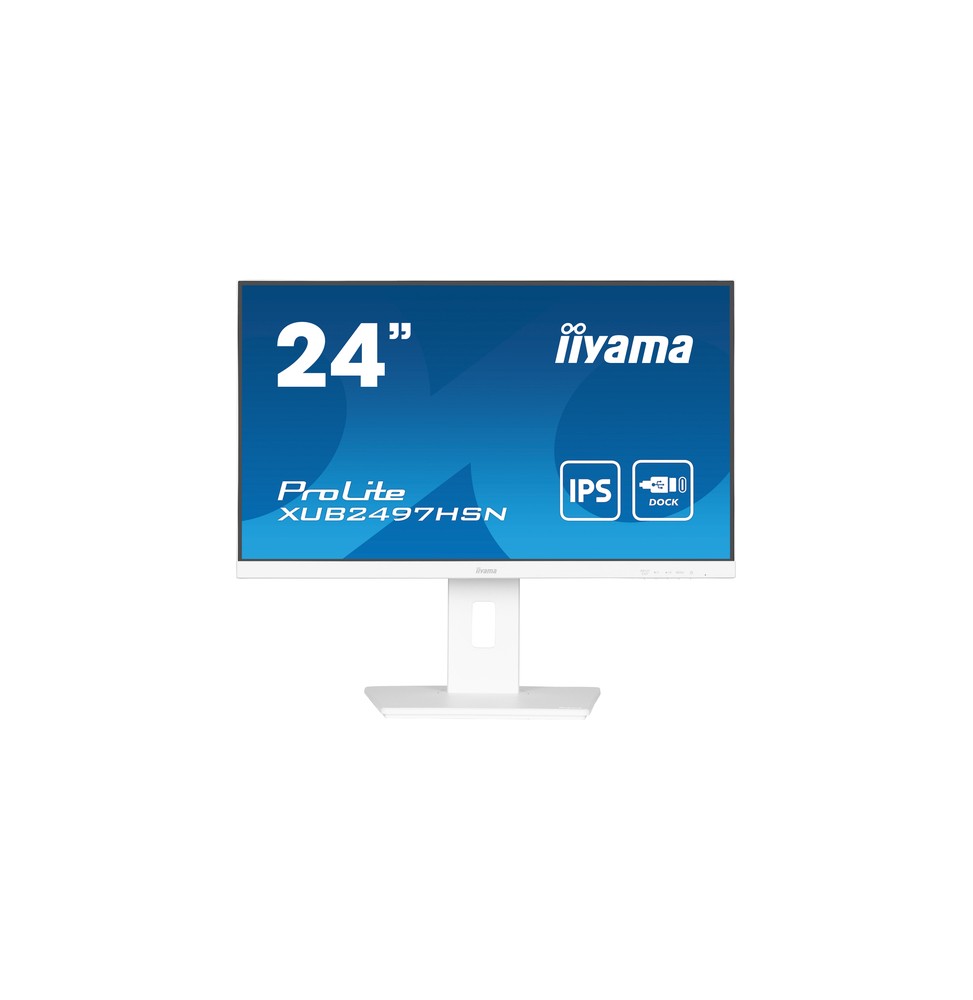 iiyama ProLite XUB2497HSN-W2 Monitor PC 60,5 cm (23.8") 1920 x 1080 Pixel Full HD LED Bianco