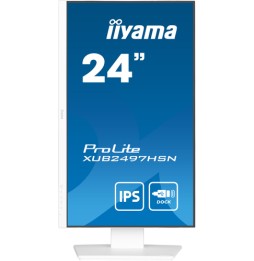 iiyama ProLite XUB2497HSN-W2 Monitor PC 60,5 cm (23.8") 1920 x 1080 Pixel Full HD LED Bianco