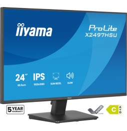 iiyama ProLite X2497HSU-B1 Monitor PC 60,5 cm (23.8") 1920 x 1080 Pixel Full HD LED Nero