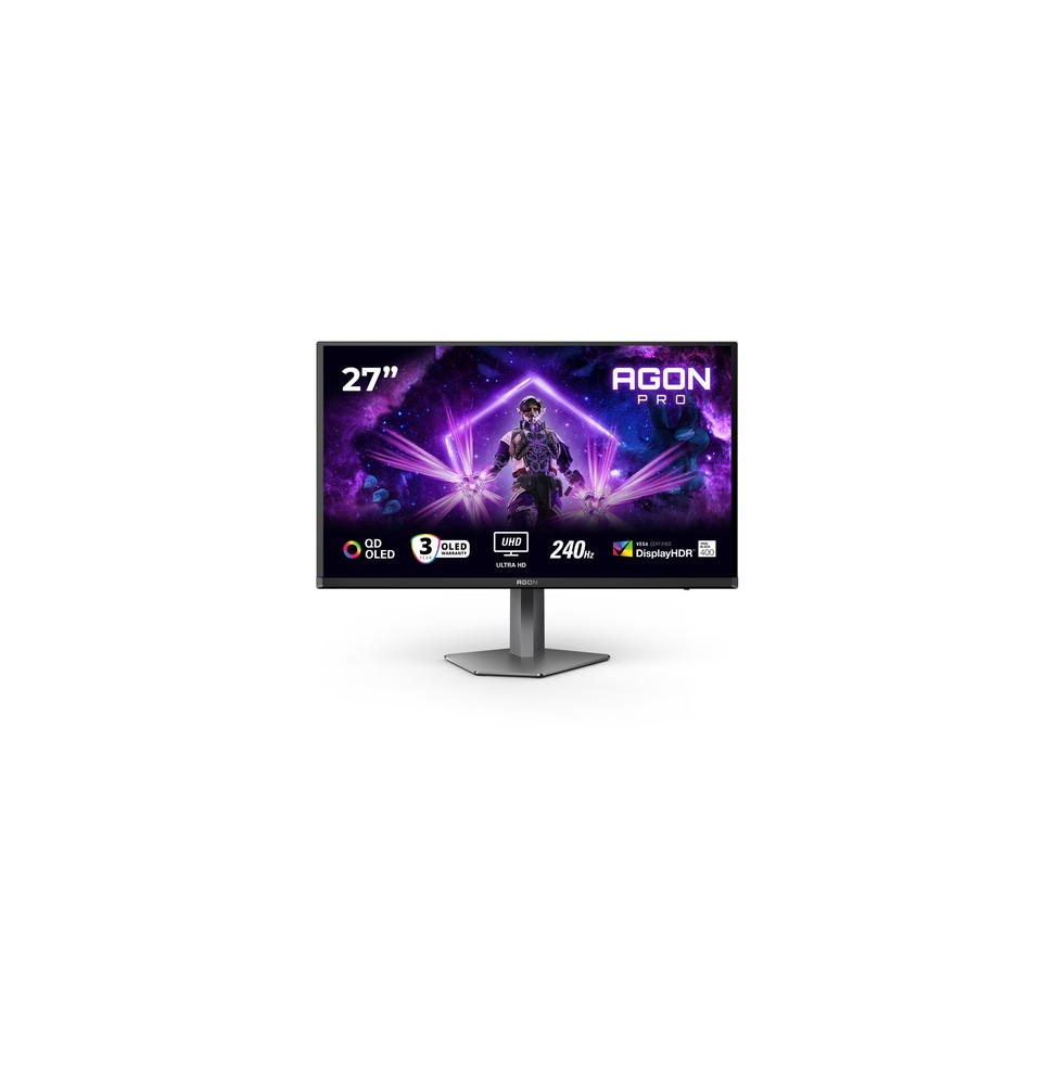 AOC G2 AG276UZD Monitor PC 67,3 cm (26.5") 3840 x 2160 Pixel 4K Ultra HD OLED Nero