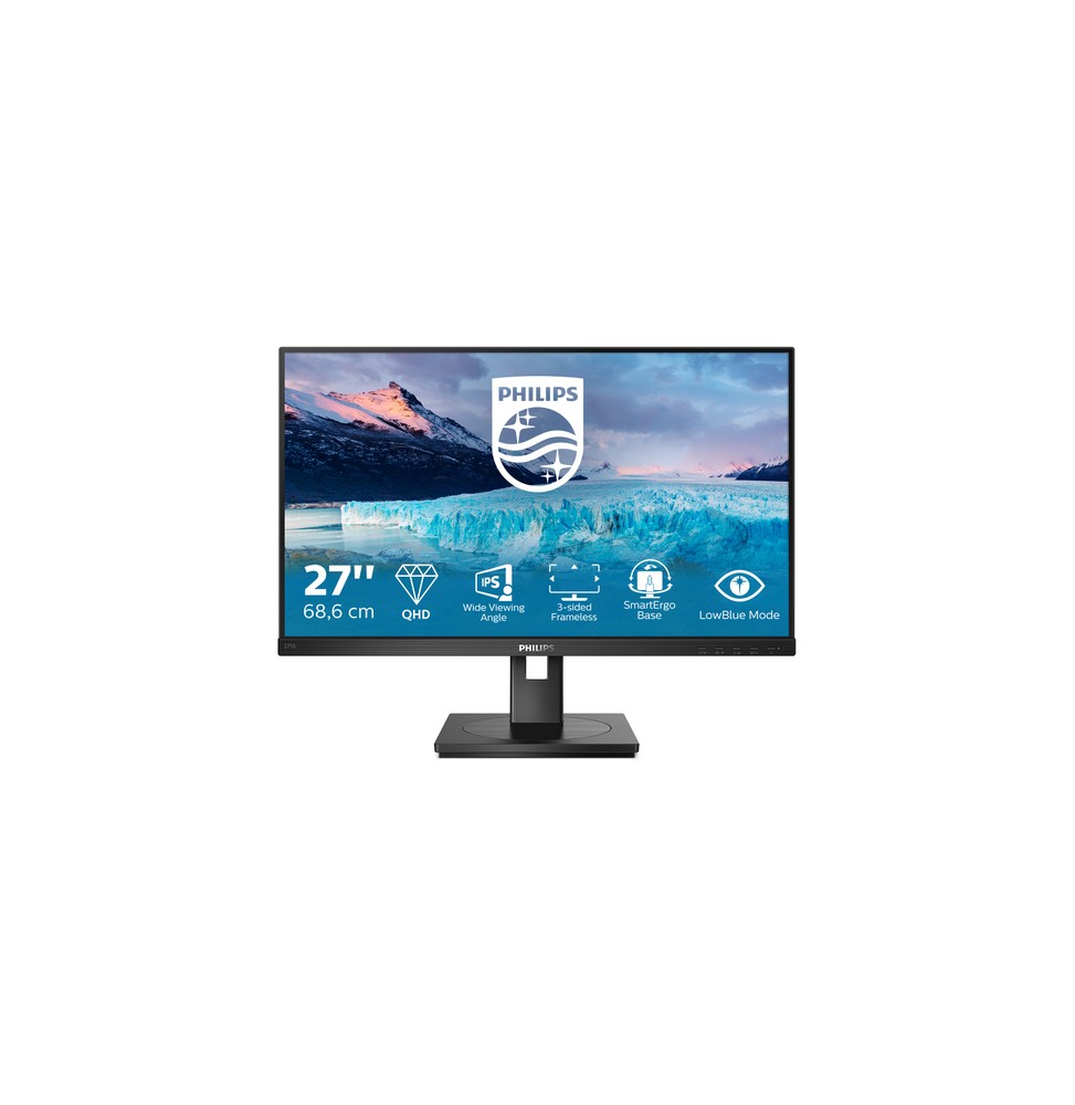 Philips S Line 275S1AE/00 Monitor PC 68,6 cm (27") 2560 x 1440 Pixel 2K Ultra HD LCD Nero