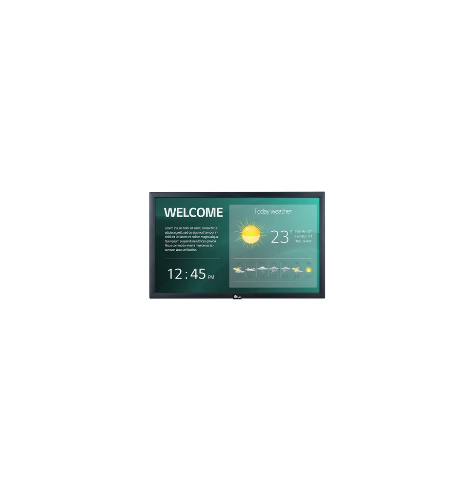LG 22SM3G-B visualizzatore di messaggi Pannello piatto per segnaletica digitale 54,6 cm (21.5") IPS