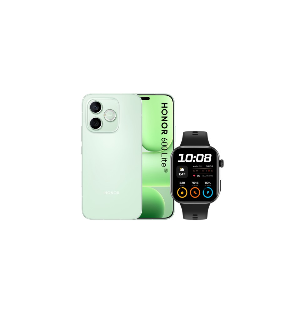 0166440311 Honor BUNDLE 600 LITE 256GB S GREEN+WATCH 2i BLACK 16,8 cm (6.6") Doppia SIM 5G USB tipo-