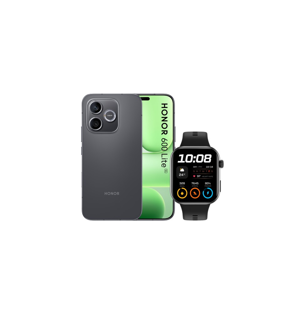 0166430311 Honor BUNDLE 600 LITE 256GB V BLACK+WATCH 2i BLACK 16,8 cm (6.6") Doppia SIM 5G USB tipo-