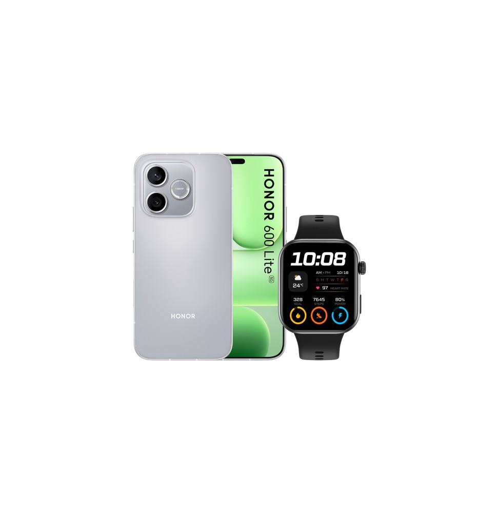 0166450311 Honor BUNDLE 600 LITE 256GB V GREY+WATCH 2i BLACK 16,8 cm (6.6") Doppia SIM 5G USB tipo-C