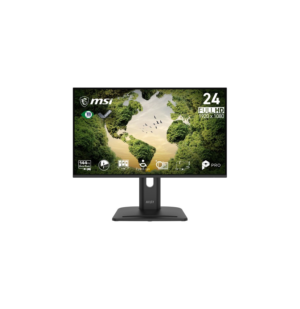 9S6-3PE39M-012 MSI Pro MP245PGN E14 Monitor PC 60,5 cm (23.8") 1920 x 1080 Pixel Full HD LCD Nero