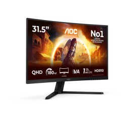 AOC G4 CQ32G4VE Monitor PC 80 cm (31.5") 2560 x 1440 Pixel Quad HD LCD Nero, Grigio