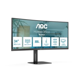 AOC V5 CU34V5C/BK Monitor PC 86,4 cm (34") 3440 x 1440 Pixel Wide Quad HD LED Nero