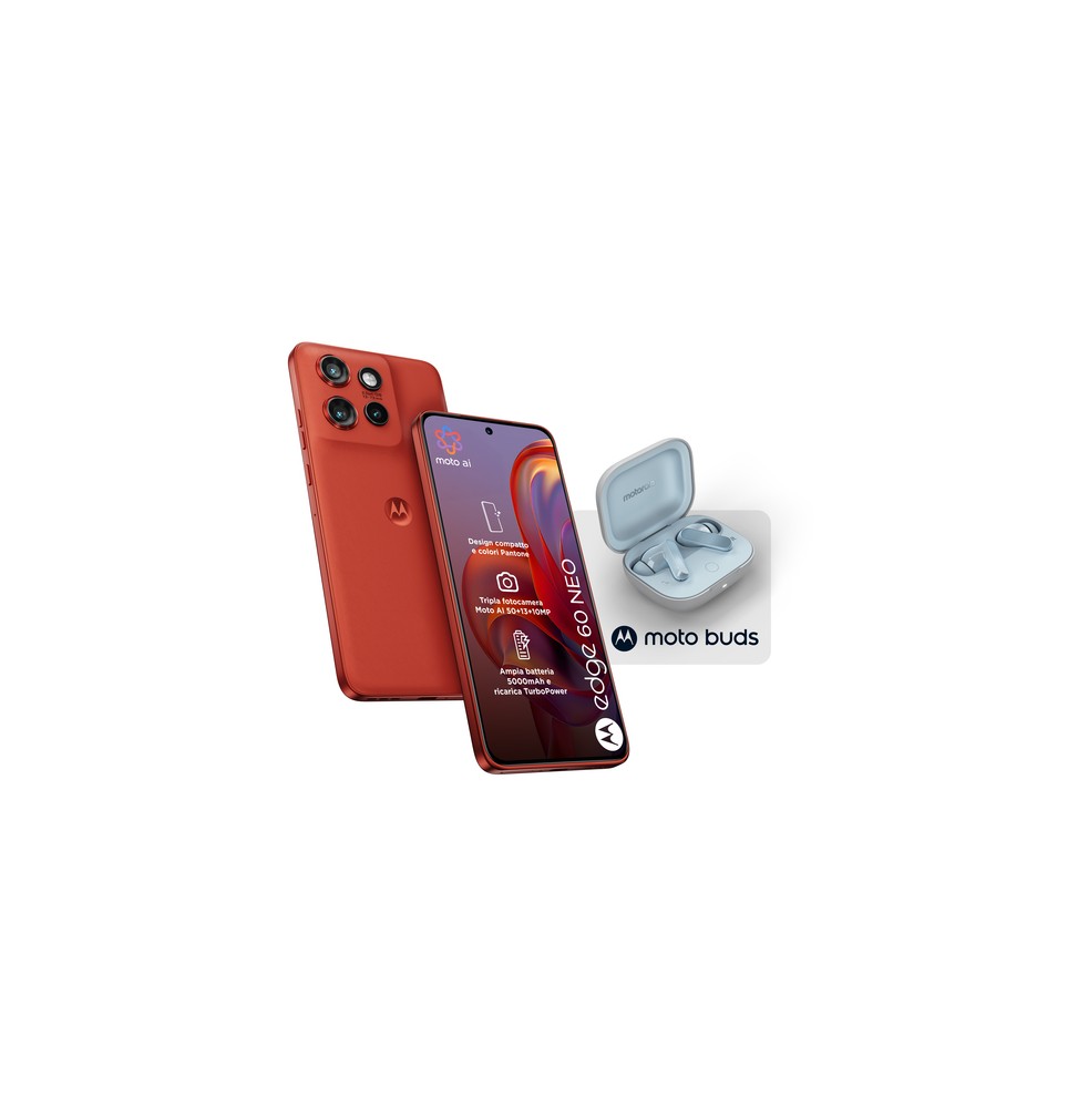 Motorola edge Pack 2x1 60 Neo 8/256 Poinciana + Moto Buds