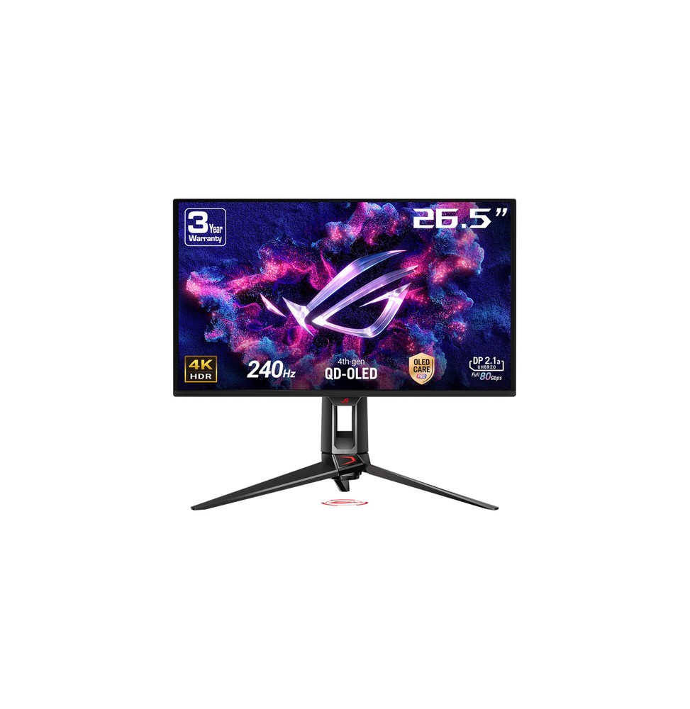 ASUS ROG Swift OLED PG27UCDM Monitor PC 67,3 cm (26.5") 3840 x 2160 Pixel 4K Ultra HD QD-OLED Nero