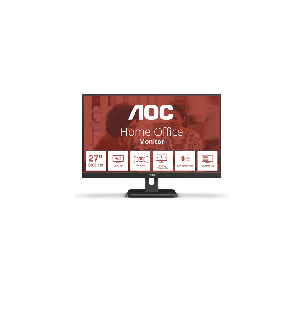 AOC E3 Q27E3UAM Monitor PC 68,6 cm (27") 2560 x 1440 Pixel Quad HD Nero