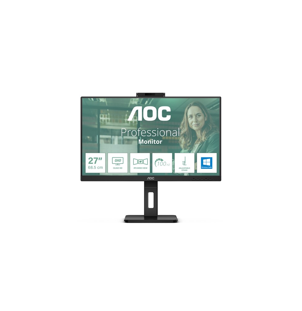 AOC Q27P3CW Monitor PC 68,6 cm (27") 2560 x 1440 Pixel Quad HD LED Nero