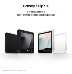 Samsung Galaxy Z Flip7 FE Smartphone AI, RAM 8GB, 256GB, Display 3,4" Super AMOLED/6,7" Dynamic AMOLED 2X, Fotocamera 50MP,