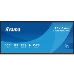 iiyama TE10518UWI-B1AG visualizzatore di messaggi Design chiosco 2,66 m (104.6") LED Wi-Fi 450 cd/m² 5K Ultra HD Nero Touch