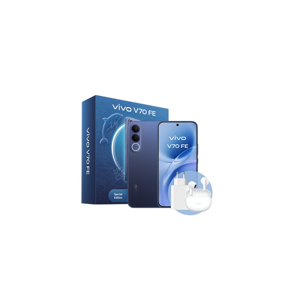 VIVO V70 FE 17,4 cm (6.83') Doppia SIM Android 16.0 5G USB tipo-C 8 GB 512 GB 7000 mAh Blu