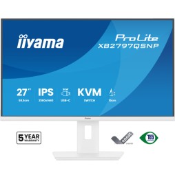 iiyama ProLite XB2797QSNP-W1 27' IPS LCD Monitor PC 68,6 cm (27') 2560 x 1440 Pixel Quad HD Bianco