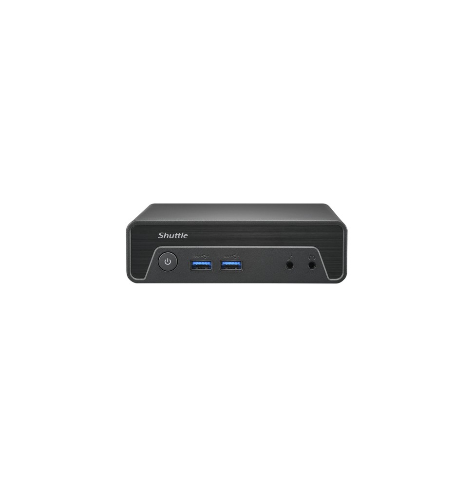 Shuttle Nano PC NE10N PC con dimensioni 0,6 l Nero N100 Intel SoC