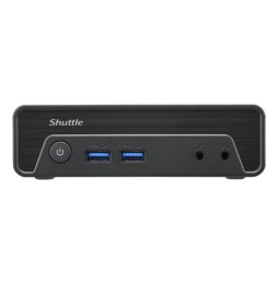 Shuttle Nano PC NE10N PC con dimensioni 0,6 l Nero N100 Intel SoC