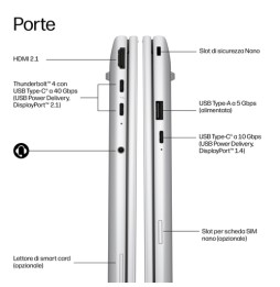 HP EliteBook 8 G2i 14 Next Gen AI PC Wolf Pro Security Edition Copilot+ PC Intel Core Ultra 7 355 Computer portatile 35,6 cm