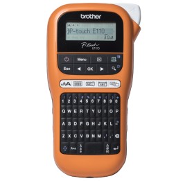 Brother PT-E110 stampante per etichette (CD) Trasferimento termico 180 x 180 DPI 20 mm/s HGe/TZe QWERTY