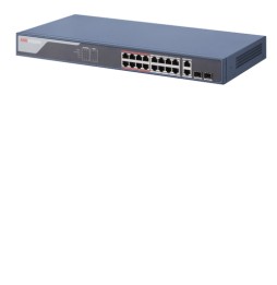 Hikvision DS-3E1318P-SI switch di rete Gestito L2 Gigabit Ethernet (10/100/1000) Supporto Power over Ethernet (PoE) Nero