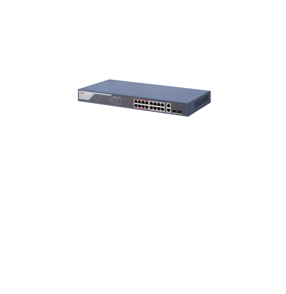 Hikvision DS-3E1318P-SI switch di rete Gestito L2 Gigabit Ethernet (10/100/1000) Supporto Power over Ethernet (PoE) Nero