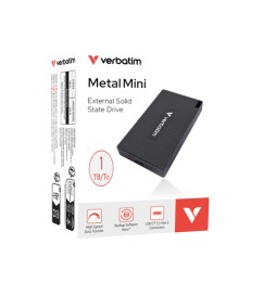 Verbatim 32031 unità esterna a stato solido 1 TB USB tipo-C USB 3.2 Gen 2x2 Grigio