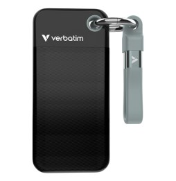 Verbatim Pocket SSD 2 TB USB tipo-C 3.2 Gen 2 (3.1 Gen 2) Nero, Grigio