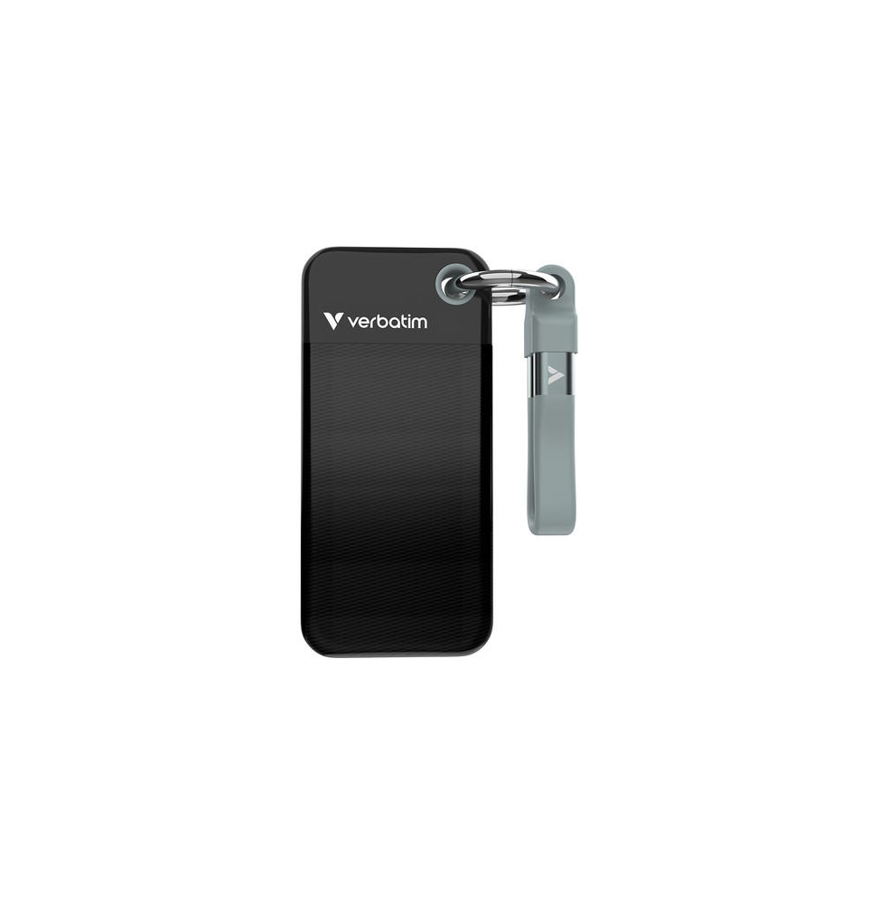 Verbatim Pocket SSD 2 TB USB tipo-C 3.2 Gen 2 (3.1 Gen 2) Nero, Grigio