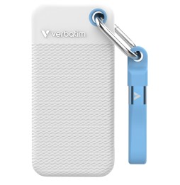 Verbatim Pocket SSD 1 TB USB tipo-C 3.2 Gen 2 (3.1 Gen 2) Blu, Bianco