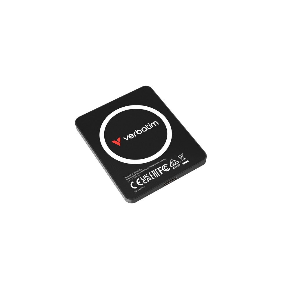 Verbatim SnapBack Ultra Slim SSD 512GB USB tipo-C USB 3.2 Gen 2x2 Nero