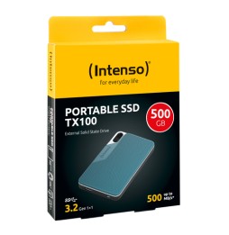 Intenso Lesen/Schreiben bis zu 500 MB/s/500GB USB tipo-C 3.2 Gen 1 (3.1 Gen 1) Blu, Grigio