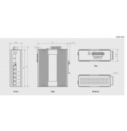 LevelOne IES-0600 switch di rete Gigabit Ethernet (10/100/1000) Nero