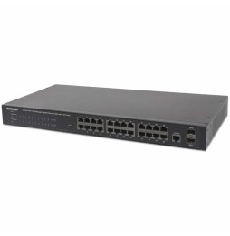 Intellinet 560559 switch di rete Gestito Gigabit Ethernet (10/100/1000) Supporto Power over Ethernet (PoE) Nero
