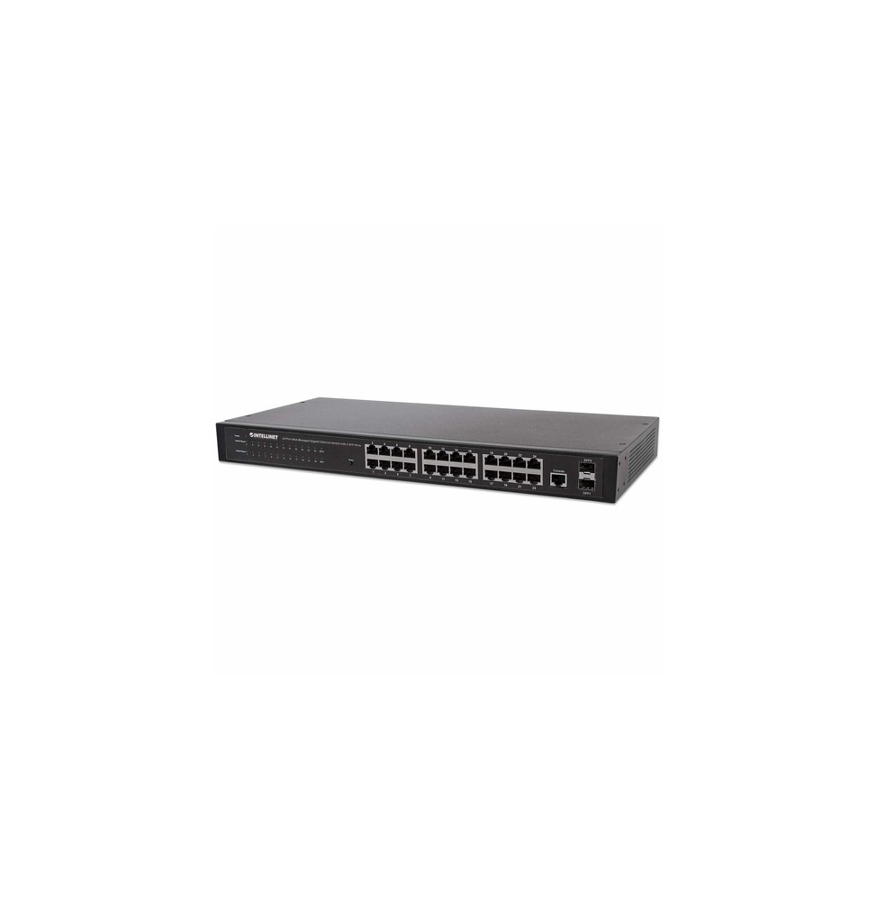 Intellinet 560917 switch di rete Gestito Gigabit Ethernet (10/100/1000) 1U Nero