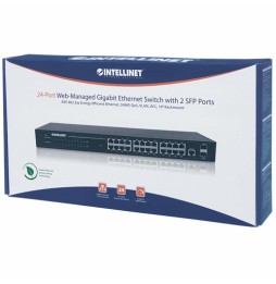 Intellinet 560917 switch di rete Gestito Gigabit Ethernet (10/100/1000) 1U Nero